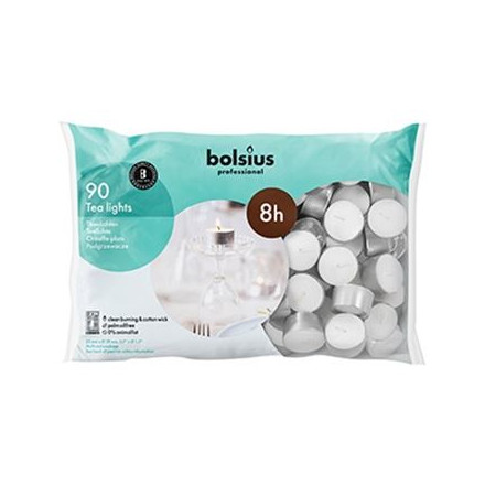 Bolsius Bulk White 6 Hr. Unscented Tea Lights Holiday Candles for Wedding,  Dinner, Spa, Home/Party Decor , Smokeless Long Burning Dripless Tealights -  300 Pack 